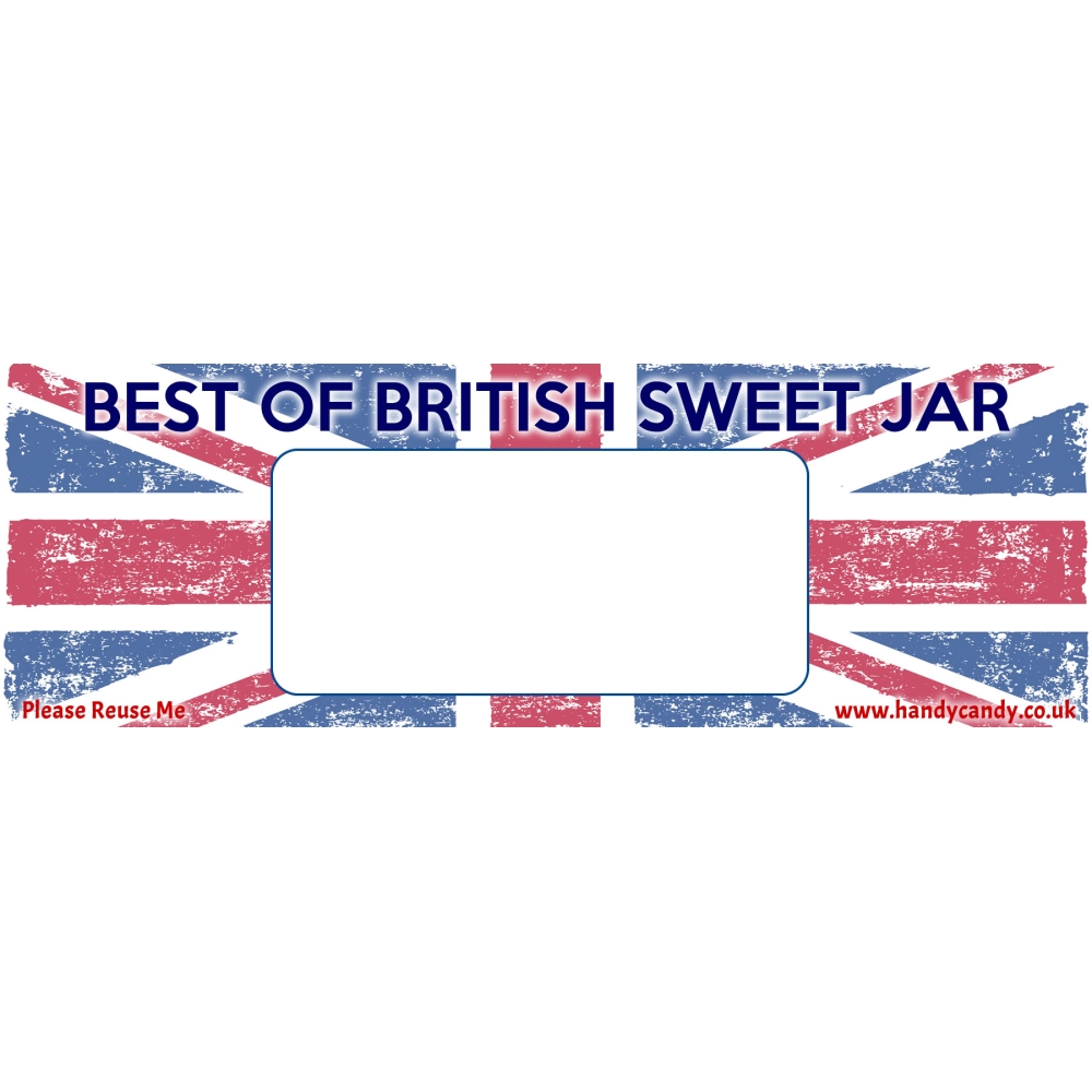 Best of British Personalised Sweet Jar
