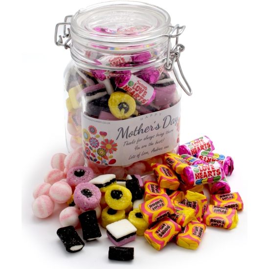 Personalised Mother's Day Pick & Mix Sweet Jar