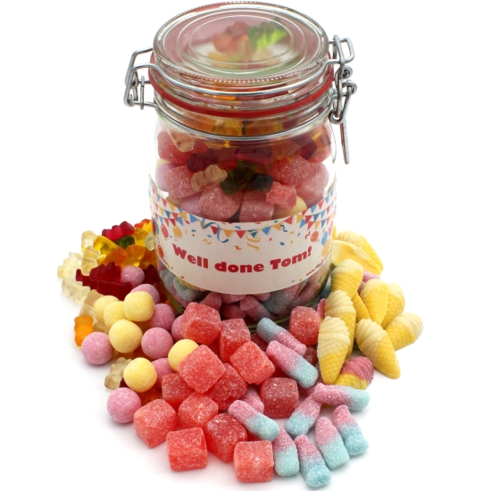 Personalised Pick & Mix Sweet Jar