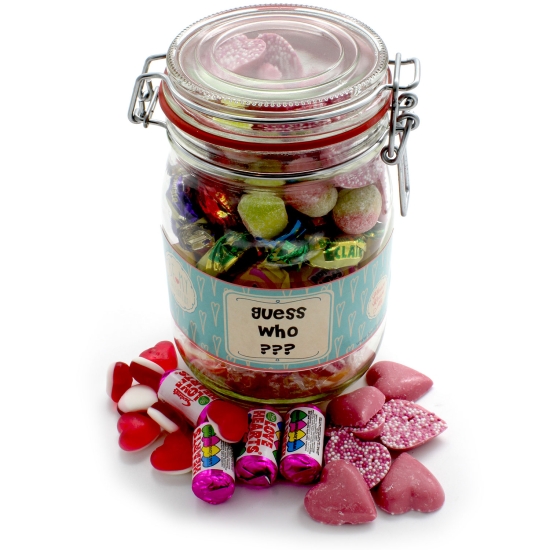 Personalised Valentine's Day Pick & Mix Sweet Jar