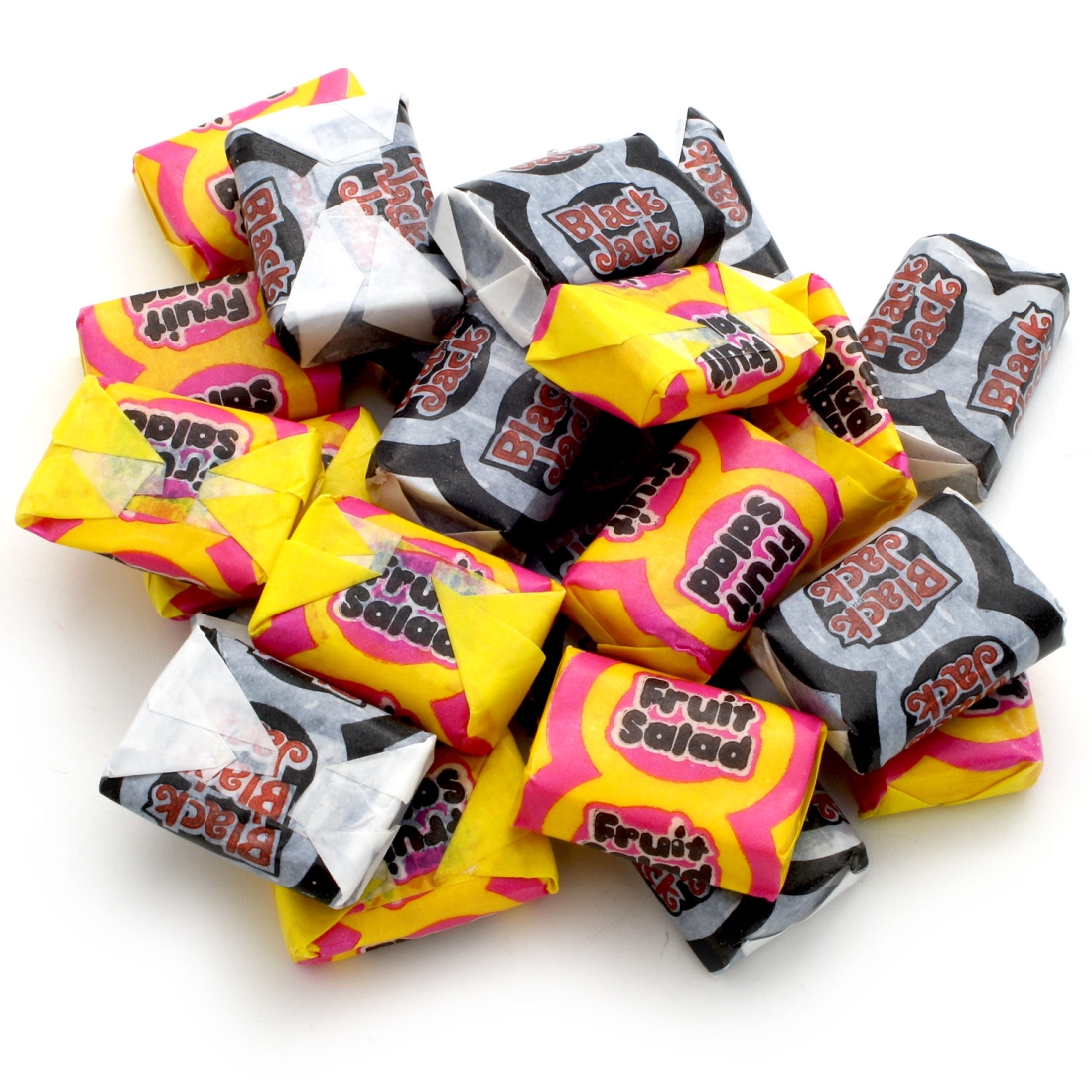 Black Jack & Fruit Salad Chews retro chewy sweets from Barratts