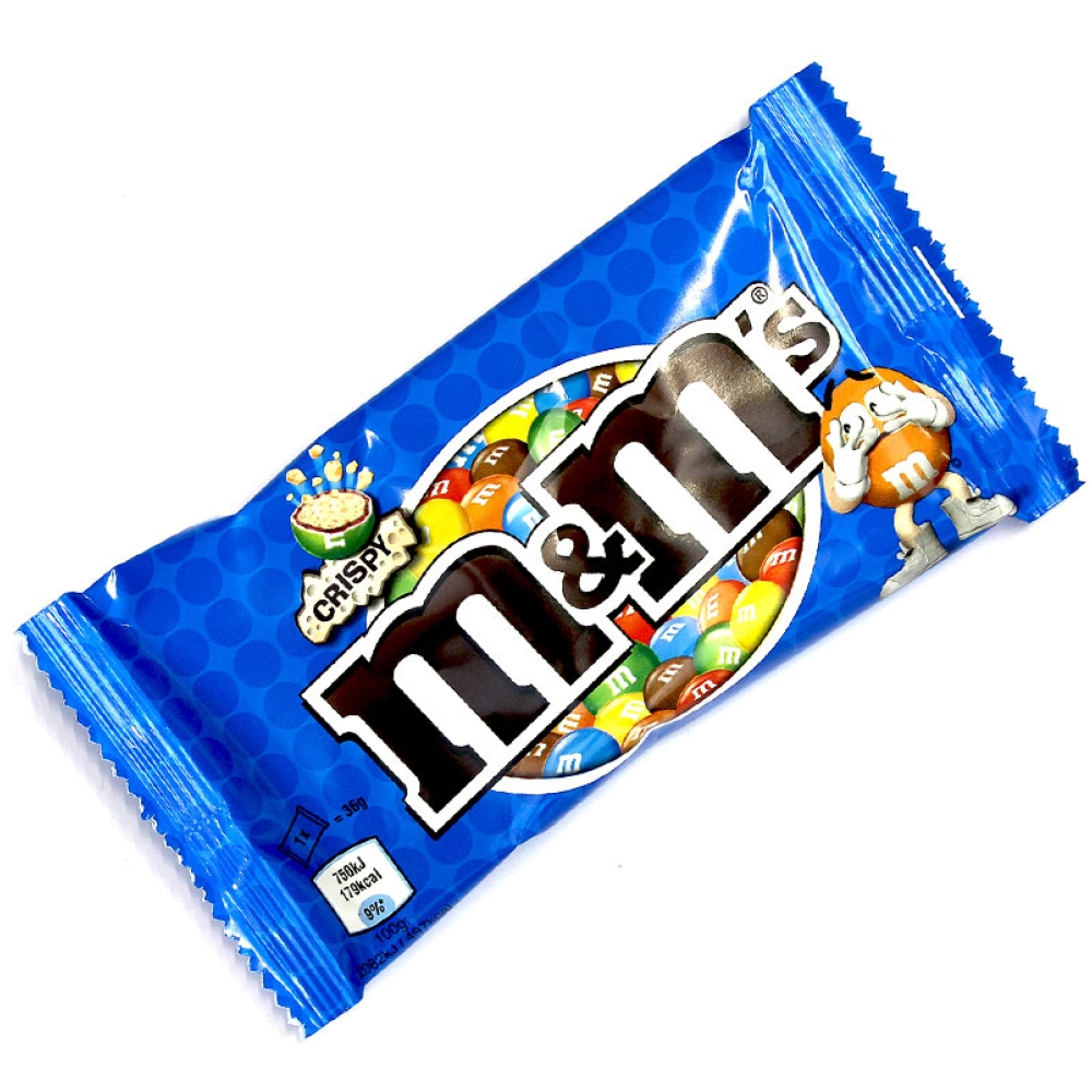 Crispy M&Ms 3 packs M&M Sweets From The UK Retro Sweet Shop