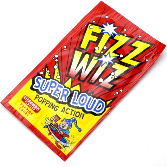 Fizz Wiz Strawberry Popping Candy - 5 Packs