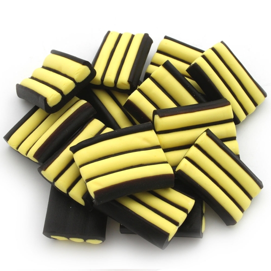 Banana Stripe Liquorice Banana Stripe Liquorice