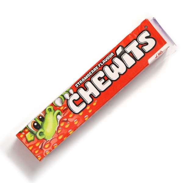 Strawberry Chewits - 4 Packs- Chewits Sweets From The UK Retro Sweet Shop
