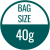 Bag Size 40g