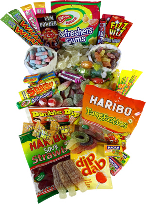 Sweet Hampers Gifts and Traditonal Sweetie Jars from Handy Candy Sweet Shop
